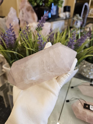 Rose Quartz, Double Point, Wand, Obelisk, Tower, Pillar, Healing Crystal, Home Decor, Gift (86)