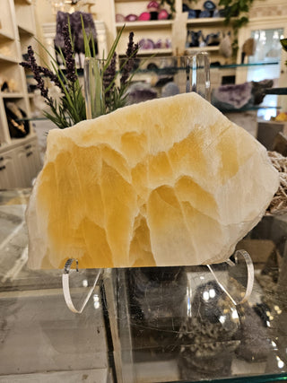 YES - Honey Comb Calcite, Yellow Calcite, Honey Calcite, Healing Crystal, Home Decor, Gift (152)