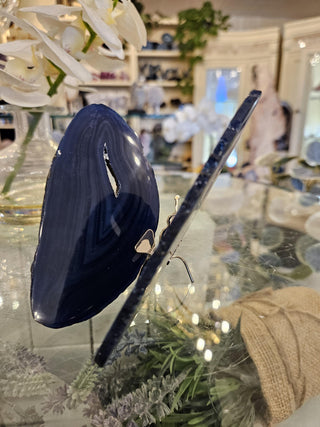 Butterfly, Blue Agate, Healing Crystal, Home Decor, Gift (22)