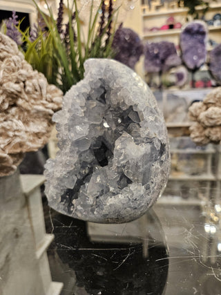 YES - Celestite Cluster, Celestite, Celestite Geode, Healing Crystal, Home Decor, Gift (56)