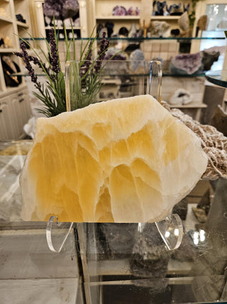 YES - Honey Comb Calcite, Yellow Calcite, Honey Calcite, Healing Crystal, Home Decor, Gift (152)
