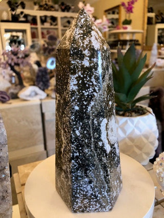 Garnerite Tower, Obelisk, Point, Tower, Healing Crystal, Home Decor, Gift (185)