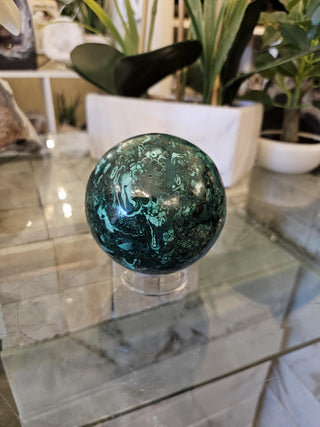 Malachite Sphere, Malachite Orb, Obicular, Malachite, Healing Crystal, Home Decor, Gift (62)