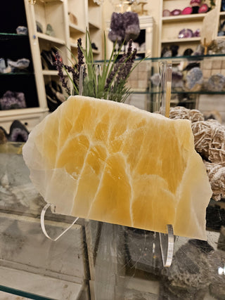 YES - Honey Comb Calcite, Yellow Calcite, Honey Calcite, Healing Crystal, Home Decor, Gift (152)