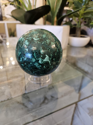 Malachite Sphere, Malachite Orb, Obicular, Malachite, Healing Crystal, Home Decor, Gift (62)