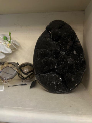 Septarian Egg, Velvety, Chocolate Brown, Gorgeous Piece, Healing Crystal, Home Decor, Gift (104)