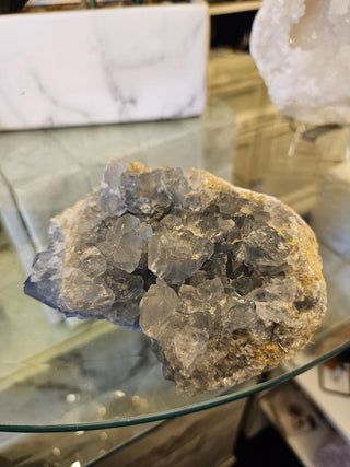 Blue Celestite Cluster, Celestite, Celestite Geode, Healing Crystal, Home Decor, Gift (66-A)