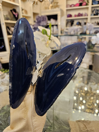 Butterfly, Blue Agate, Healing Crystal, Home Decor, Gift (22)
