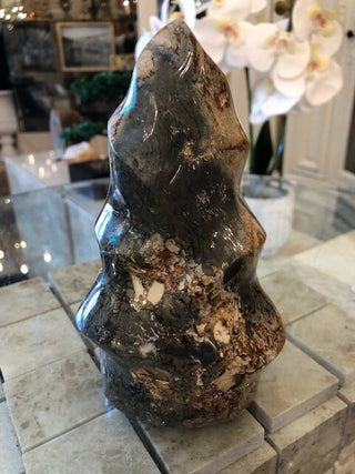 YES - Flame, Desert Jasper, Healing Crystal, Home Decor (124)