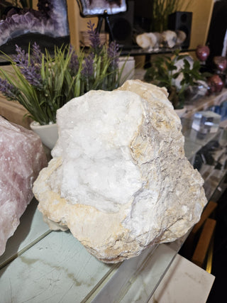 Clear Quartz, Geode, White Crystal, Healing Crystal, Home Decor, Gift (72)