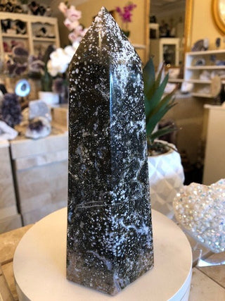 Garnerite Tower, Obelisk, Point, Tower, Healing Crystal, Home Decor, Gift (185)