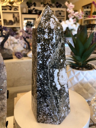 Garnerite Tower, Obelisk, Point, Tower, Healing Crystal, Home Decor, Gift (185)