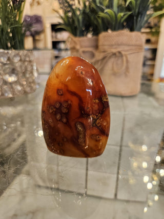 Carnelian Freeform, Egg, Ball, Orb, Obicular, Healing Crystal, Home Decor, Gift (147)