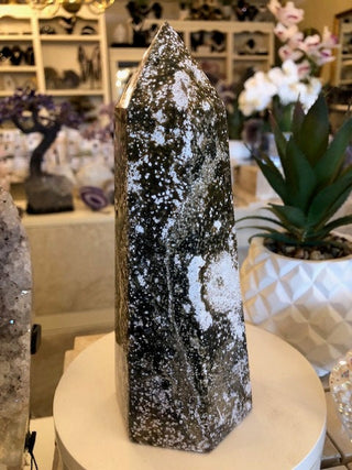 Garnerite Tower, Obelisk, Point, Tower, Healing Crystal, Home Decor, Gift (185)