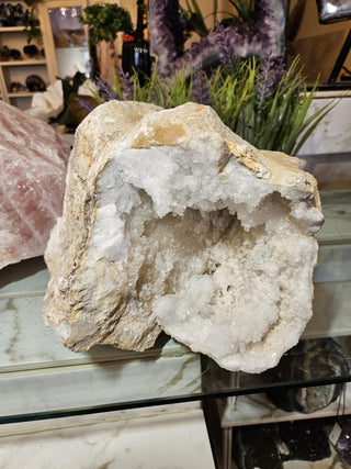 Clear Quartz, Geode, White Crystal, Healing Crystal, Home Decor, Gift (72)