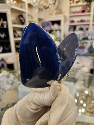 Butterfly, Blue Agate, Healing Crystal, Home Decor, Gift (22)