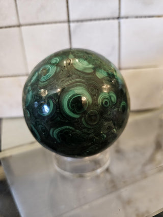 Malachite Sphere, Malachite Orb, Obicular, Malachite, Healing Crystal, Home Decor, Gift (188)