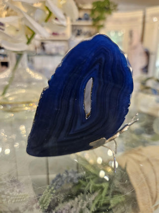 Butterfly, Blue Agate, Healing Crystal, Home Decor, Gift (22)