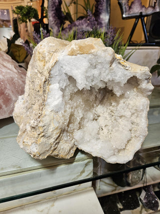 Clear Quartz, Geode, White Crystal, Healing Crystal, Home Decor, Gift (72)