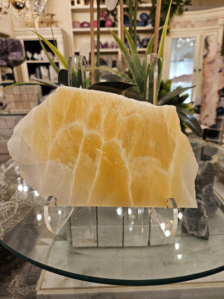 YES - Honey Comb Calcite, Yellow Calcite, Honey Calcite, Healing Crystal, Home Decor, Gift (152)