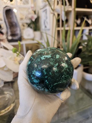 Malachite Sphere, Malachite Orb, Obicular, Malachite, Healing Crystal, Home Decor, Gift (62)