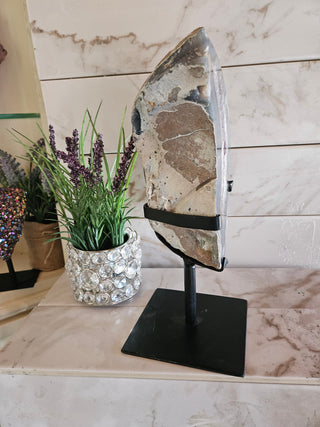 Agate and Amethyst, on Metal Stand

CHIQUE Rock Shop