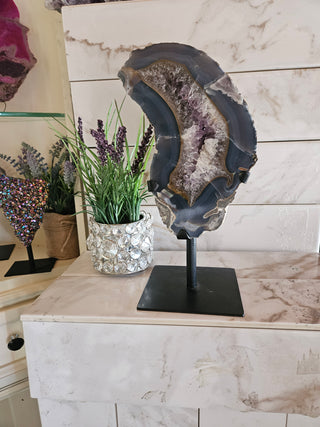 Agate and Amethyst, on Metal Stand

CHIQUE Rock Shop