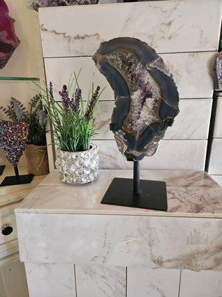Agate and Amethyst, on Metal Stand

CHIQUE Rock Shop