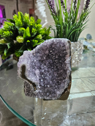 Amethyst on Glass Table

CHIQUE Rock Shop