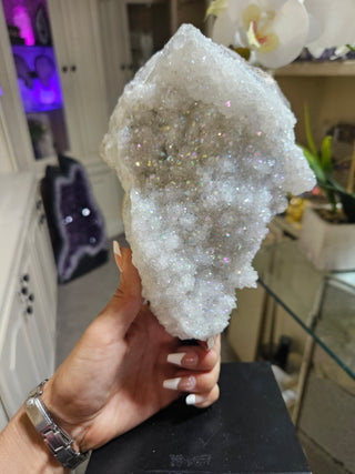 Aura Quartz on Metal Stand

CHIQUE Rock Shop