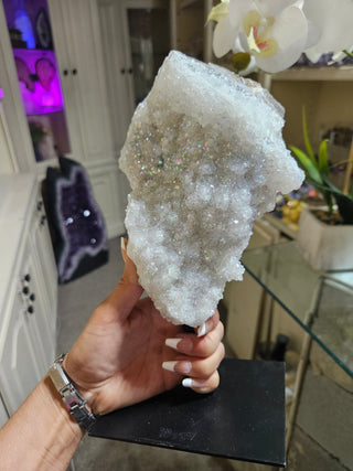Aura Quartz on Metal Stand

CHIQUE Rock Shop