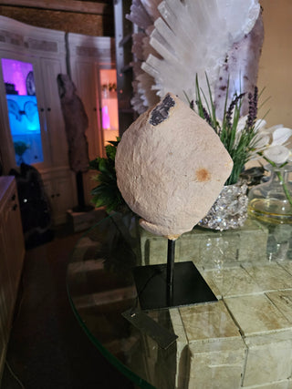 Blue Druzy Agate on Metal Stand

CHIQUE Rock Shop