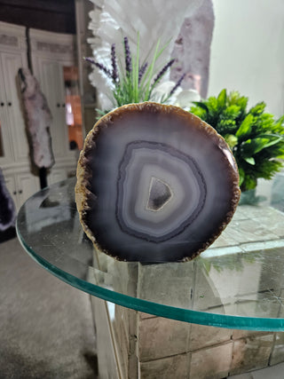 Blue Agate Slab, Druzy 

CHIQUE Rock Shop