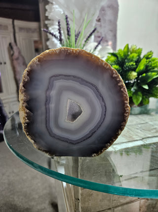 Blue Agate Slab, Druzy 

CHIQUE Rock Shop