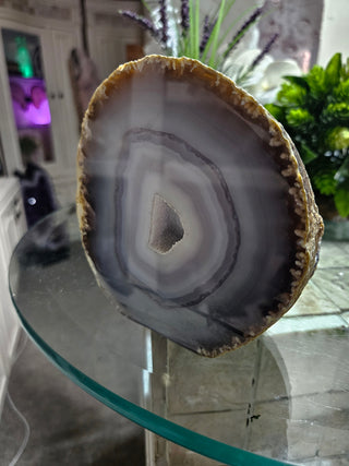 Blue Agate Slab, Druzy 

CHIQUE Rock Shop