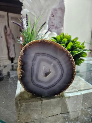 Blue Agate Slab, Druzy 

CHIQUE Rock Shop