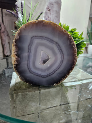 Blue Agate Slab, Druzy 

CHIQUE Rock Shop