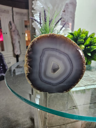Blue Agate Slab, Druzy 

CHIQUE Rock Shop