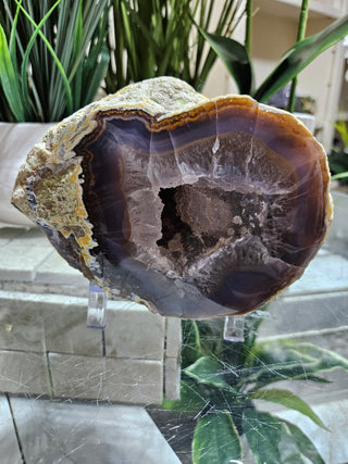 Blue Agate Geode on Acrylic Stand

CHIQUE Rock Shop