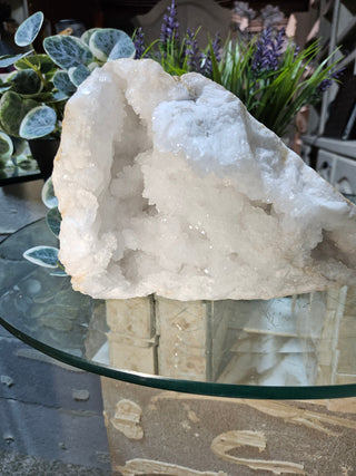 Clear Quartz Geode, Snowy Quartz

CHIQUE Rock Shop
