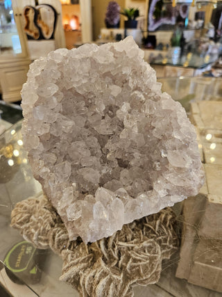 Light Gray Amethyst, White Crystal.

Chique Rock Shop * Crystal Decor * Home Decor * Office Decor

