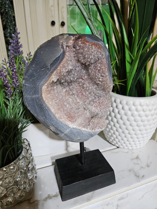 PINK AMETHYST on WOODEN STAND

CHIQUE Rock Shop
