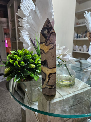Septarian Obelisk, Point

CHIQUE Rock Shop