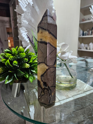 Septarian Obelisk, Point

CHIQUE Rock Shop