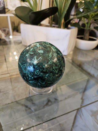 Malachite Sphere, Malachite Orb, Obicular, Malachite, Healing Crystal, Home Decor, Gift (62)