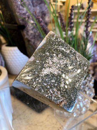 Garnerite Cube, Square, Healing Crystal, Home Decor, Gift (187)