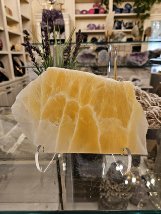 YES - Honey Comb Calcite, Yellow Calcite, Honey Calcite, Healing Crystal, Home Decor, Gift (152)