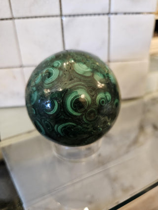 Malachite Sphere, Malachite Orb, Obicular, Malachite, Healing Crystal, Home Decor, Gift (188)
