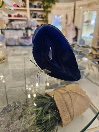 Butterfly, Blue Agate, Healing Crystal, Home Decor, Gift (22)