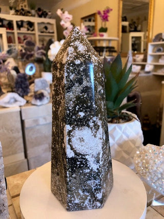 Garnerite Tower, Obelisk, Point, Tower, Healing Crystal, Home Decor, Gift (185)